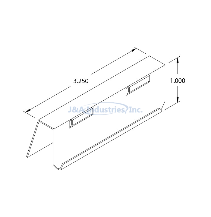 TRAY LABEL HOLDER, A STYLE ONLY INSTALLED, EA.®