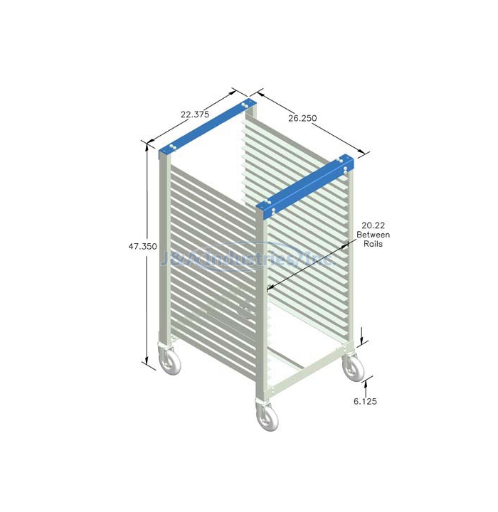 Tray Cart, Welded, 20'' x 26''®