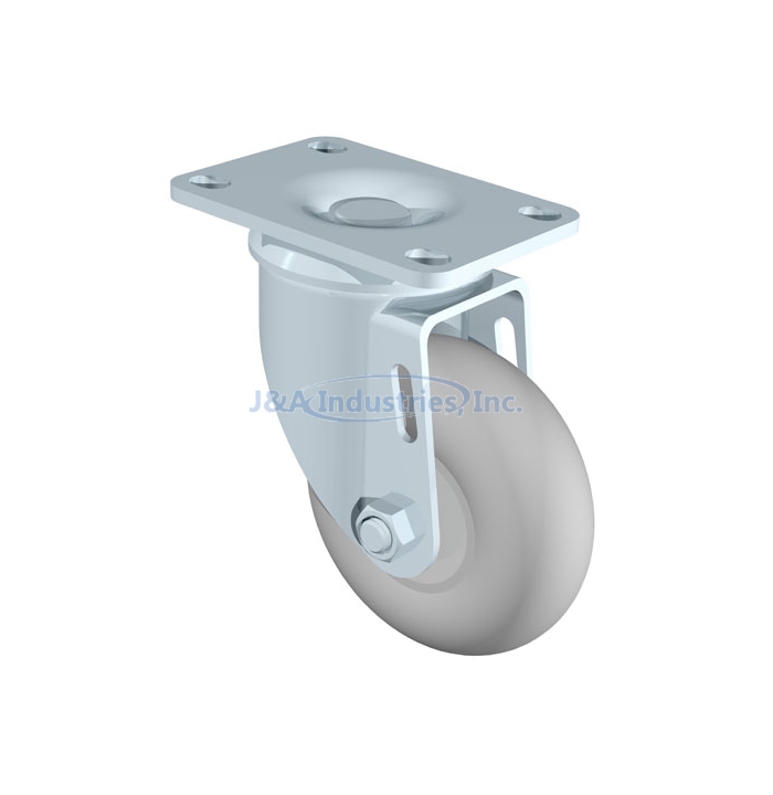 CASTER, 3.5" SWIVEL, PLATE TYPE, NO BRAKE