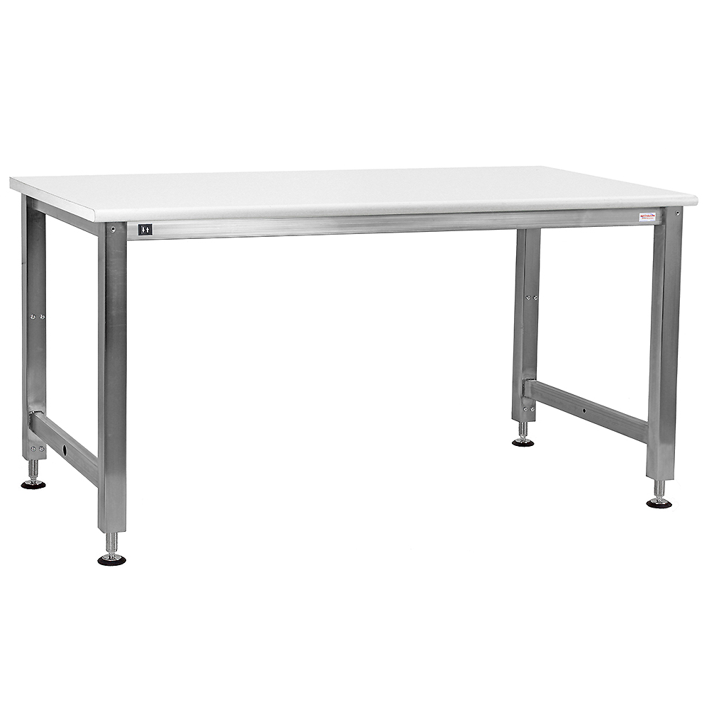 JA1000 Stainless Steel Workbench Electric Hydraulic Lift 12" Stroke with Cleanroom LisStat Static Control Laminate