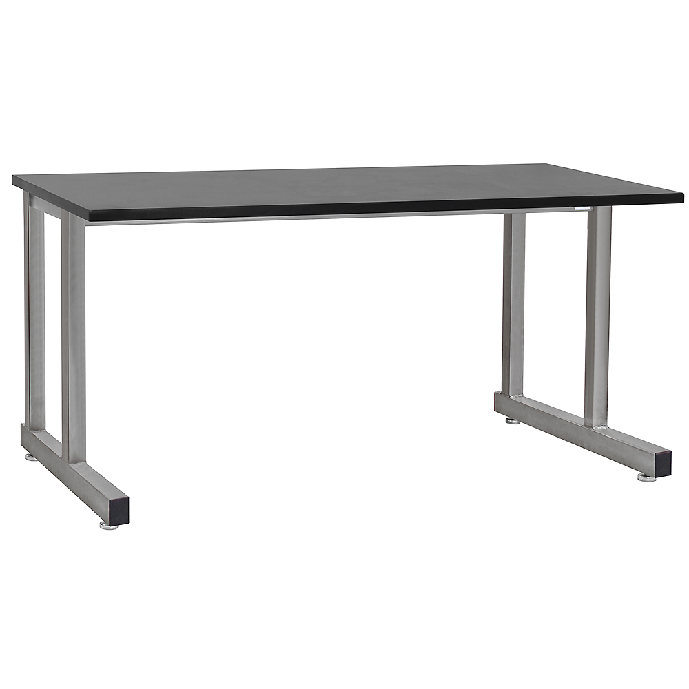 JA5000 Stainless Steel Workbench with 1" Thick Phenolic Resin Top, Square Cut Edge - Image 6