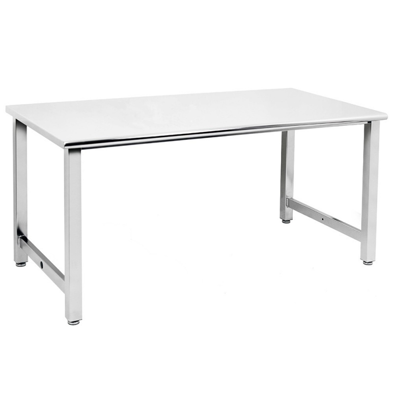 JA6000 Workbench Electropolished Stainless Steel Frame and Top, Round Front Edge