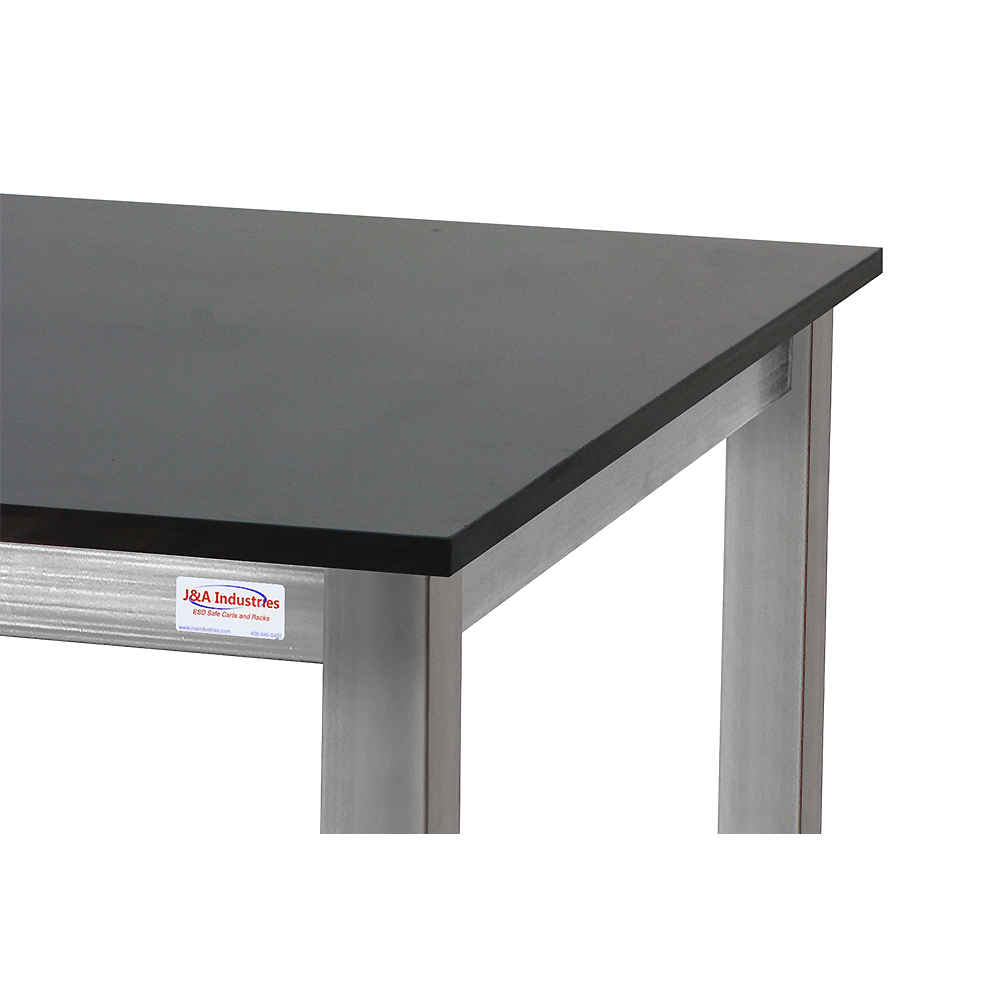 JA1000 Stainless Steel Workbench Electric Hydraulic Lift 12" Stroke with Phenolic Resin 3/4" Thick Top, Square Cut Edge - Image 2