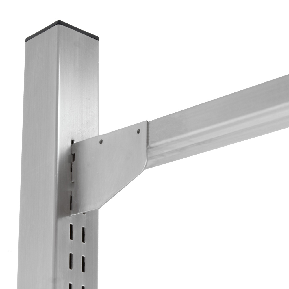 Upright Mounted Single-Sided Stainless Steel 90° Light Frame