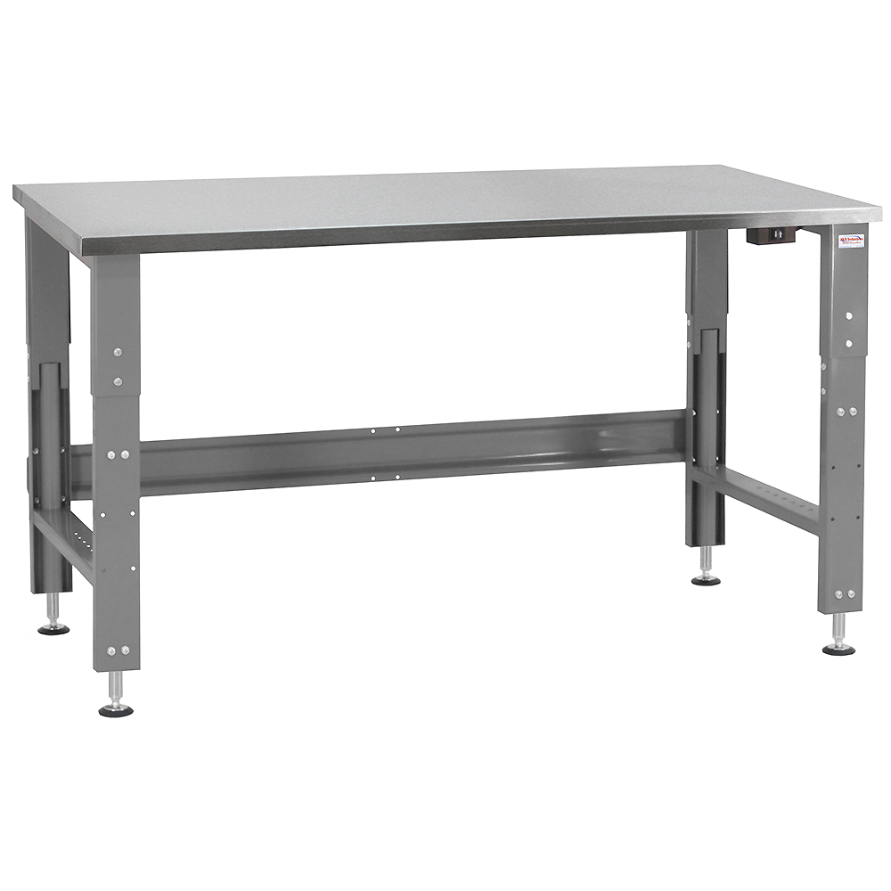 JA1100 Workbench Electric Hydraulic Lift 12" Stroke with Stainless Steel Top