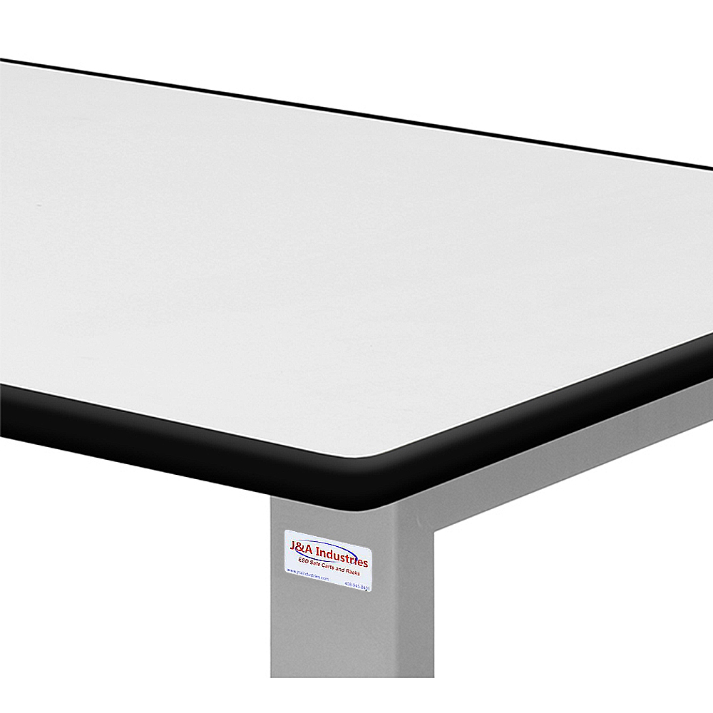 JA1100 Workbench Electric Hydraulic Lift 12" Stroke with Formica™ Laminate Top, T-Mold Bumper Edge - Image 2