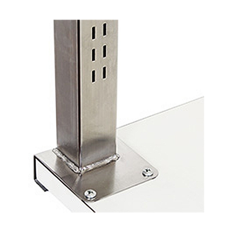 Stainless Steel Uprights - Single Sided Slots, Set of Two. (Not Butcherblock)